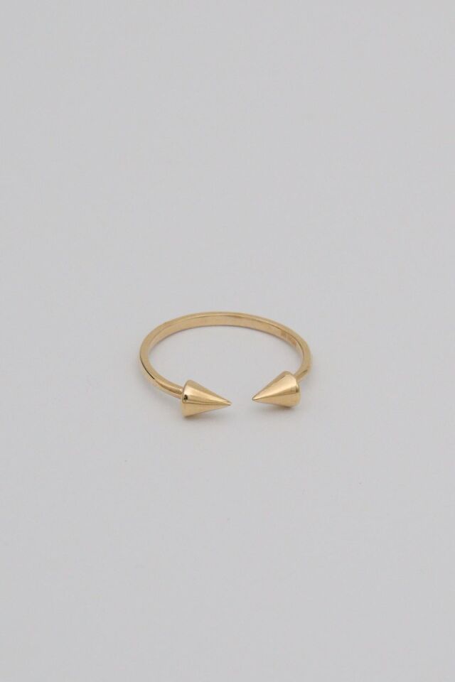 Ortası Açık Çivi Yüzük 14 Ayar Altın