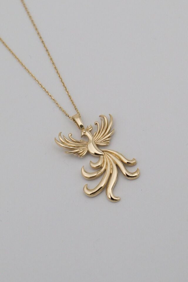 Anka Kuşu 14 Ayar Altın Kolye