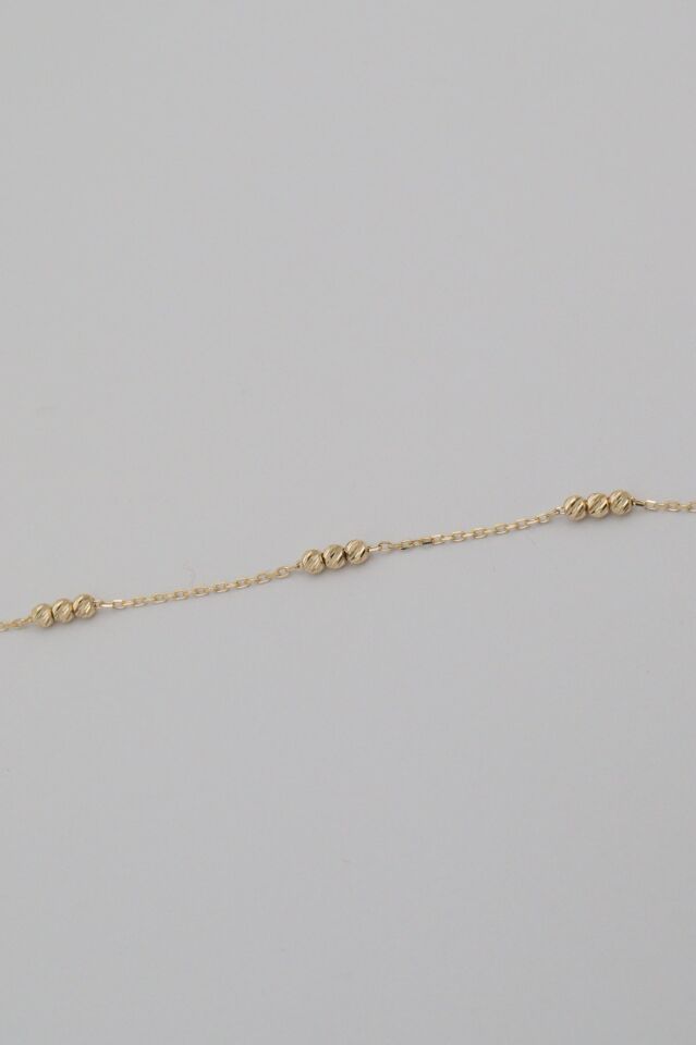 Üçlü Dorika Küme 14 Ayar Altın Bileklik