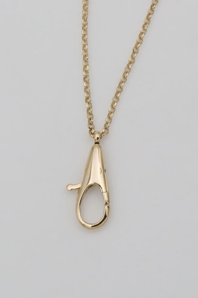 İri Armut Kilit Tasarım Zincir 14 Ayar Altın