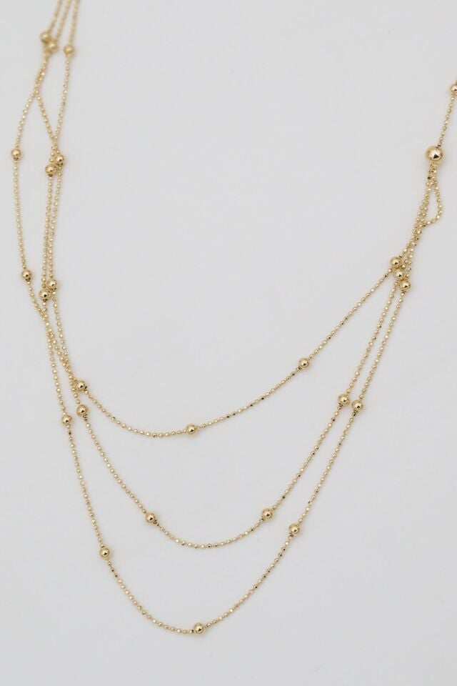 Tırnak Makası Zincir Toplu 3'ü 1 Arada Kolye 14 Ayar Altın