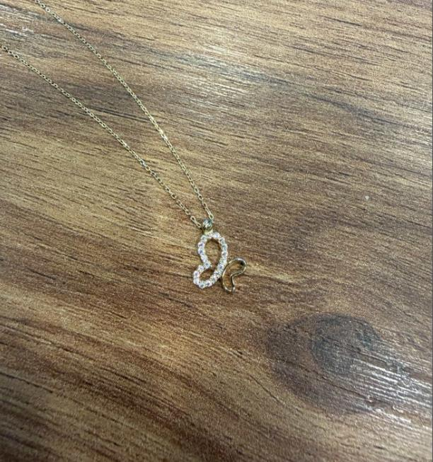 Yarı Taşlı Yarı Taşsız Kelebek Kolye / tiktokmuhammedbeyrez