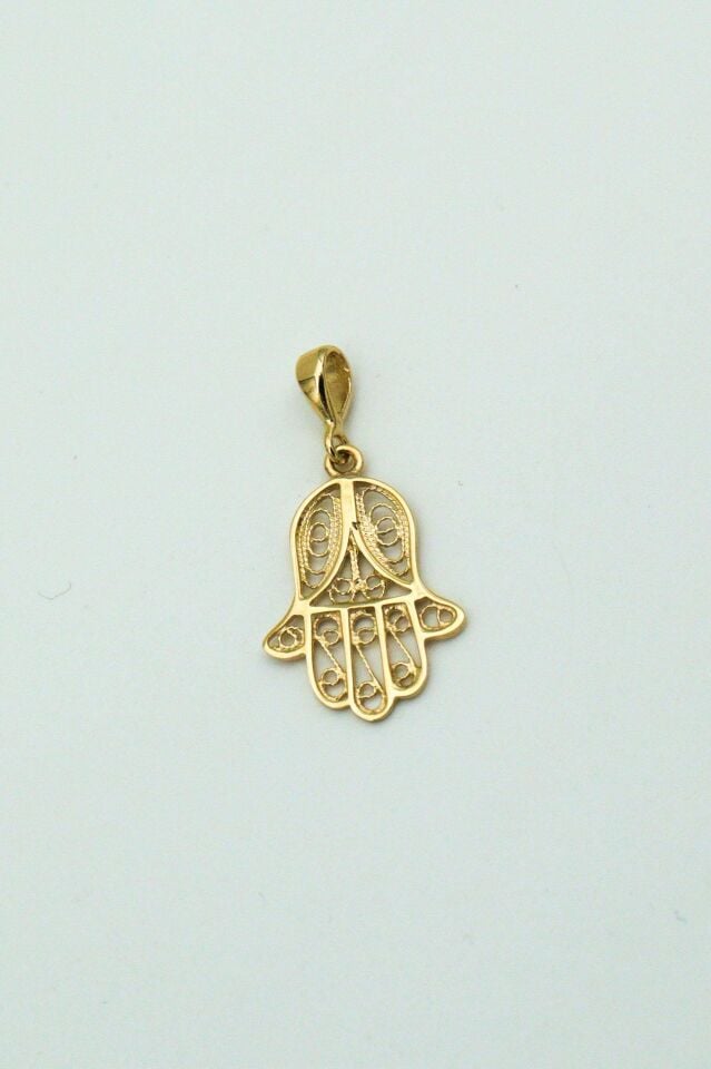 14 Ayar Altın Fatma Ana'nın Eli Kolye