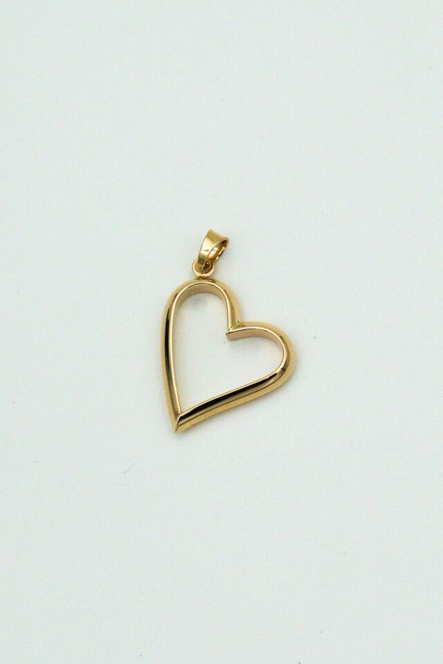 Minimal Kalp 14 Ayar Altın Kolye