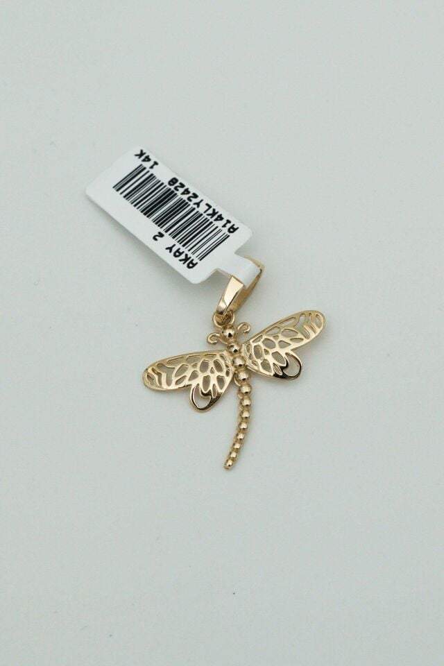 14 Ayar Altın Su Sineği Kolye