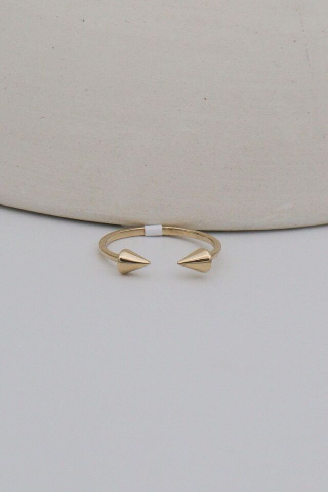 14 Ayar Altın Minimal Çivi Yüzük