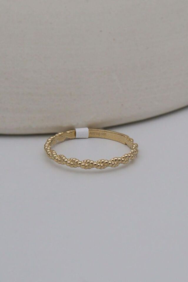 14 Ayar Altın Burgu Tırnak Makası Yüzük