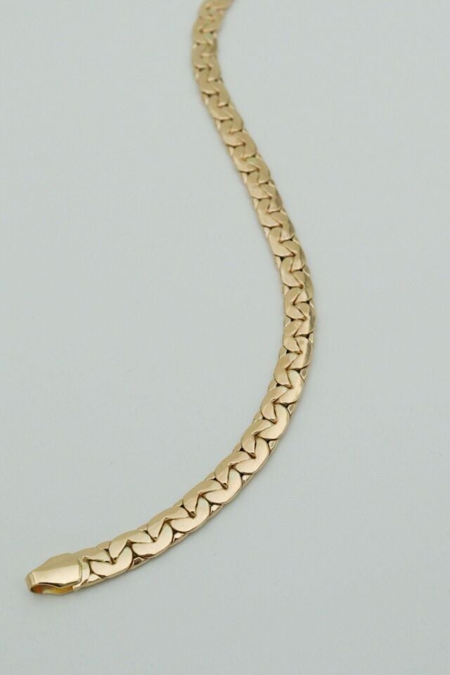 14 Ayar Altın Denizci Zincir Bileklik