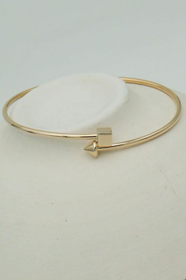 14 Ayar Altın Küp&Ok Kelepçe