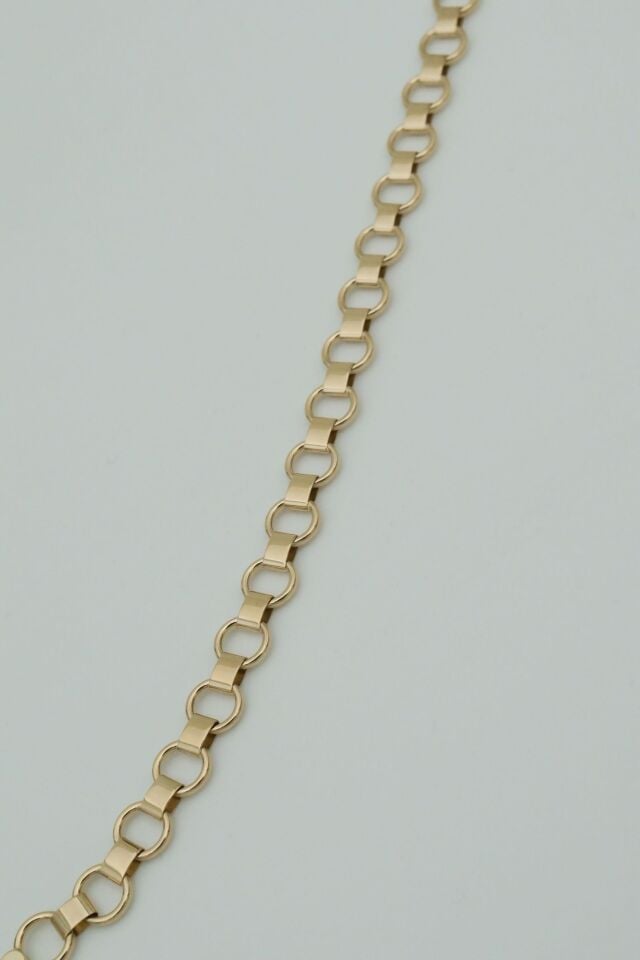 14 Ayar Altın Halka Zincir Bileklik