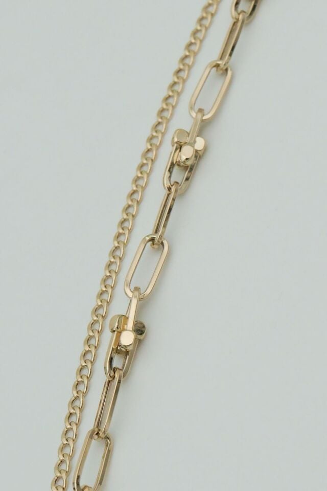 İnce Gurme&Ataç 14 Ayar Altın İkili Bileklik