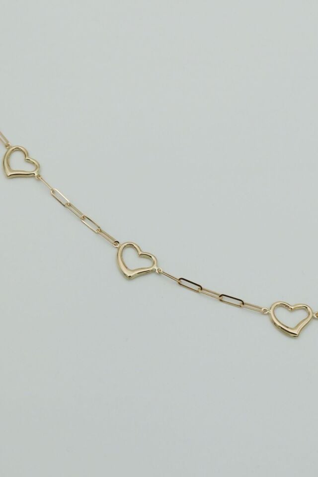 Minik Kalpli 14 Ayar Ataç Zincir Bileklik