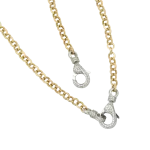Halka Zincir Taşlı Charm Kilit Set